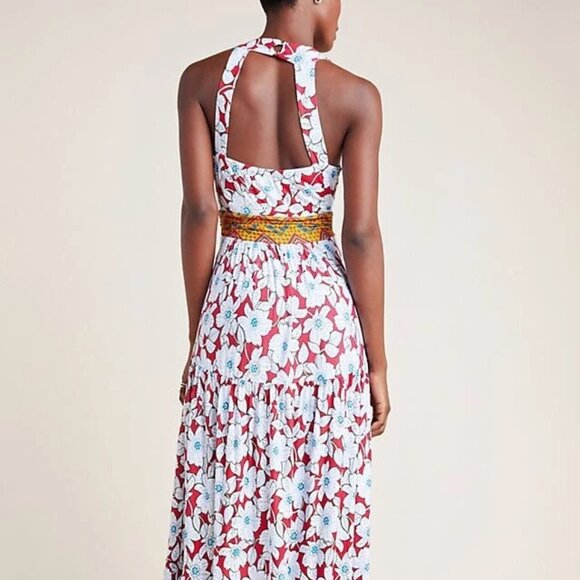 Anthropologie Maeve  Auden Hippie Festival Floral Maxi Dress Sz XSP - Picture 8 of 8